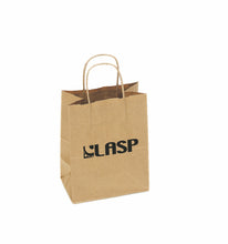 Load image into Gallery viewer, 100% Recycled Kraft Paper Shopping Bags (8"X10.25"X4.75") | 10,000 pcs | $5,800 with Upto 3 Colors!