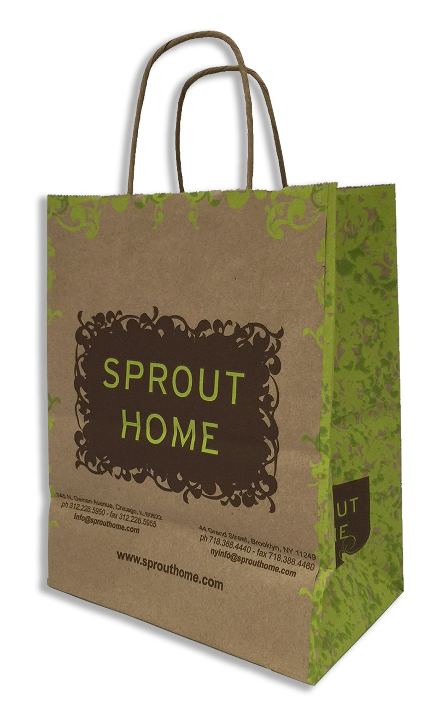 Clarksburg Usa 2021 Three Recycled Paper Grocery Bags  Prime