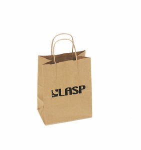 100% Recycled Kraft Paper Shopping Bags (8"X10.25"X4.75") | 10,000 pcs | $5,800 with Upto 3 Colors!